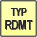 Piktogram - Typ: RDMT
